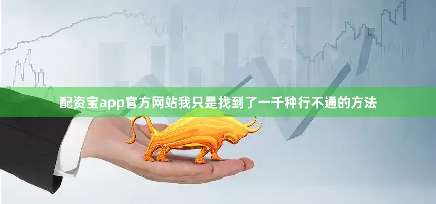 配资宝app官方网站我只是找到了一千种行不通的方法